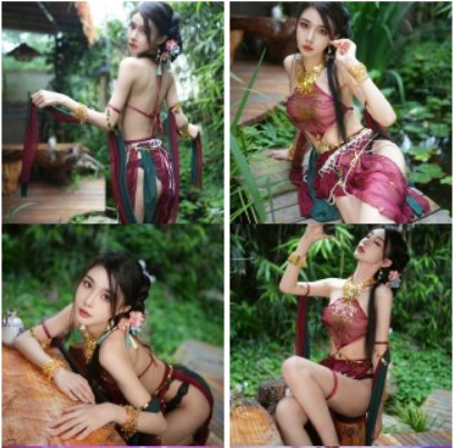 百万超美网红『余多多』最新写真私拍 尤物般的极品女神 妲己的古风诱惑力 黑丝高跟乳液诱惑3