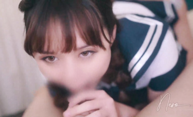 4.舔到精液直噴 清純可愛的學妹竟穿了舌環 還擁有神級口技！