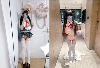 清純反差小母狗 Twitter蘿莉『aiko醬』福利私拍，清純淫盪切換只在一瞬間，清純小可愛背後是個渴望被灌滿的小母狗