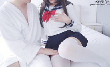 米胡桃(meehutao) 穿白絲JK水手服