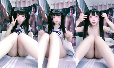 【成年妹妹】吐舌高潮臉掰逼收縮站立掰逼噴尿 (3)