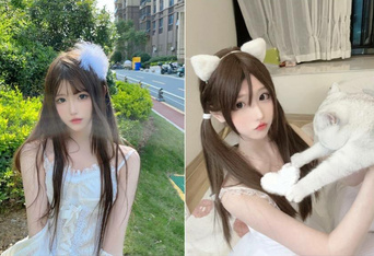 清純顏值唯美小仙女『小蔓醬啊』福利 長腿美女初次摘下面罩露出真容，可御姐可蘿莉 軟萌乖巧又純又欲！