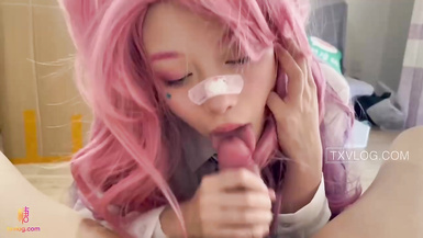 高顏值反差福利姬@創可貼貼 尺度作品合集 (19)