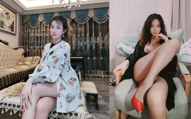 極品母狗騷少婦，情趣制服自慰，3P大混戰被炮友各種無套猛干 (3)