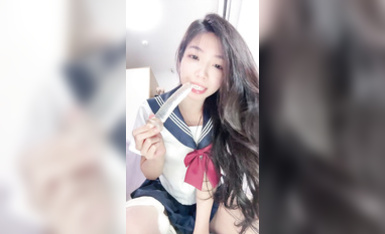 【濕濕】絕頂長腿騷母狗狗鏈舔內褲高跟鞋插逼 (33)