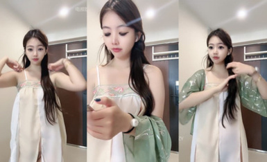 高質量舞姬裸舞【清梅 晴野】瘋狂抖奶、身材很不錯，掰穴姿勢豐富多樣！ (2)